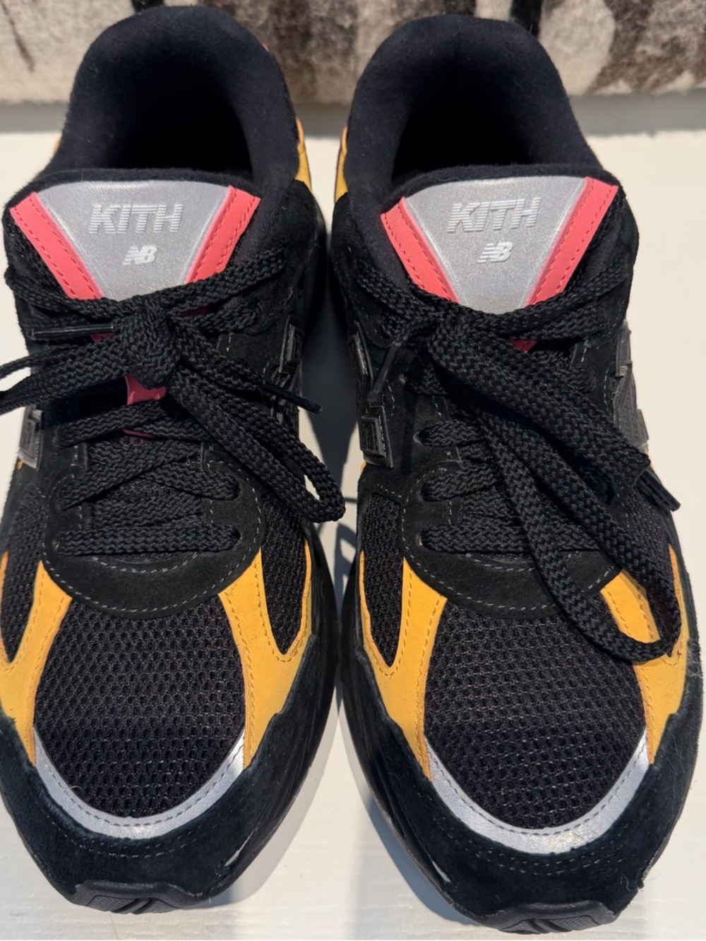 KITH / New Balance Black Yellow Purple Accent Runner - Men's size 10 - Picture 7 of 9